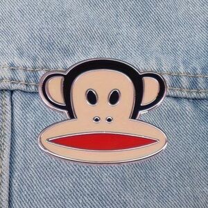 Paul Frank Black and Red Monkey Face Decoration
